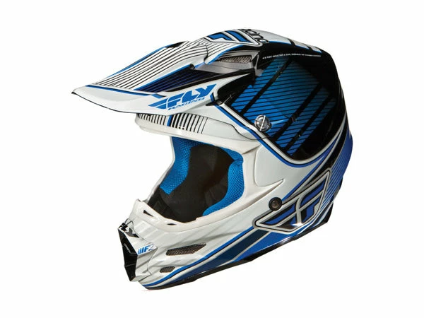 PROTECTIVE GEAR Fly Racing 2012 F2 Trey Canard Carbon Helmet-Blue/White 1 PROTECTIVE GEAR Fly Racing 2012 F2 Trey Canard Carbon Helmet-Blue/White