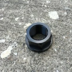 Hubs Redline Flight 15mm Aluminum Thru Axle Nut-Black