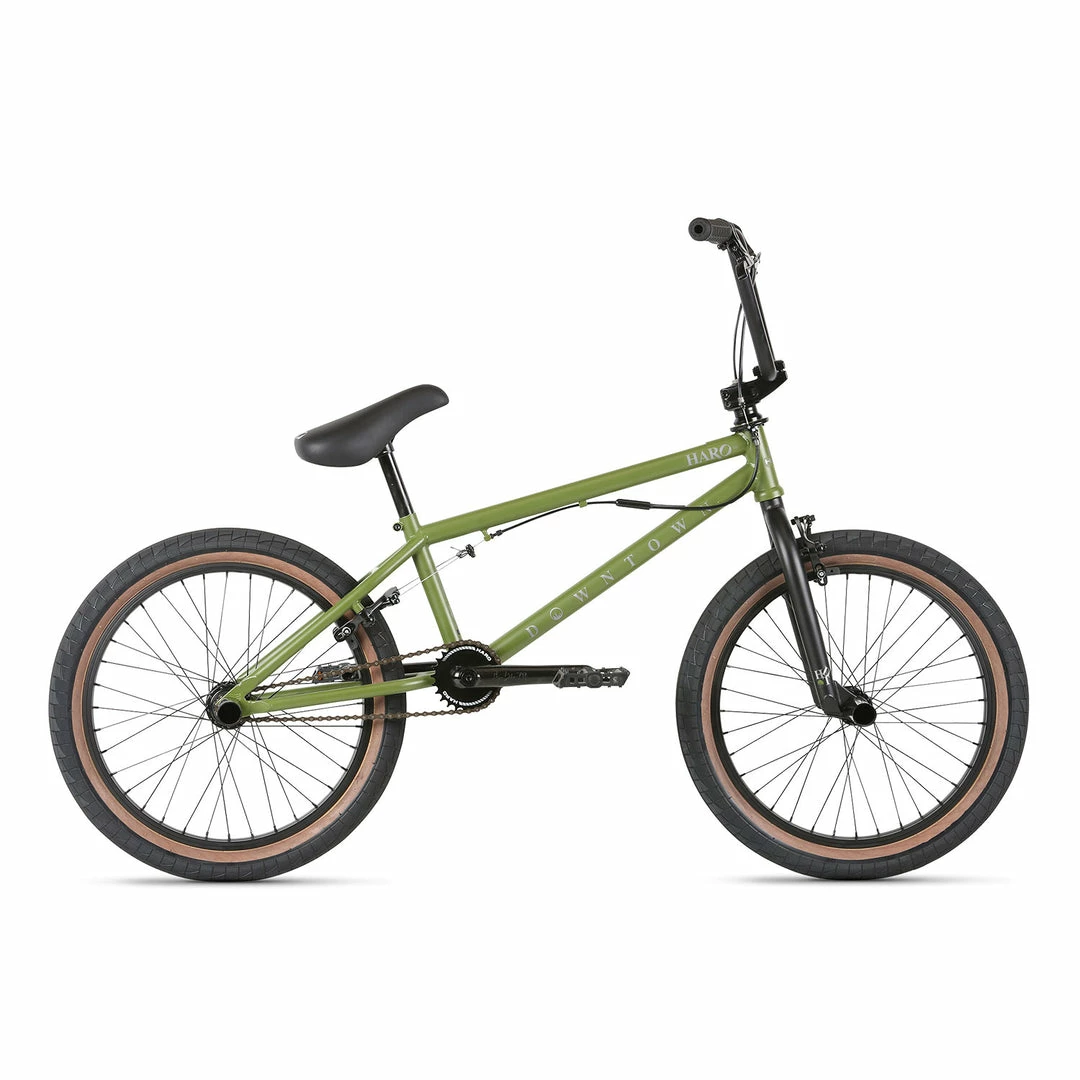 Haro Downtown DLX 20.5"TT BMX Freestyle Bike-Matte Army Green FREESTYLE BIKES 1 Haro Downtown DLX 20.5"TT BMX Freestyle Bike-Matte Army Green FREESTYLE BIKES