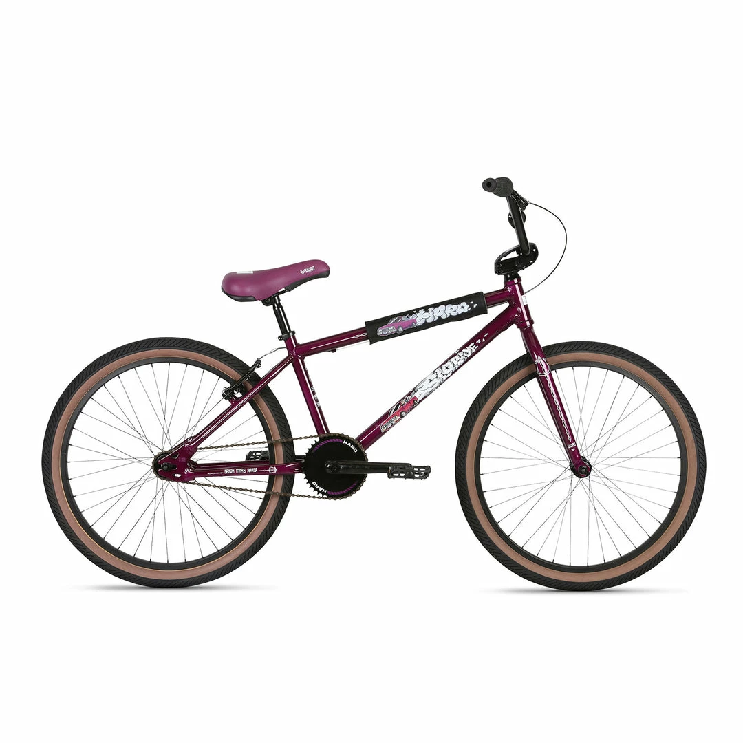 Haro Slo-Ride 24" BMX Freestyle Bike-Purple 1 Haro Slo-Ride 24" BMX Freestyle Bike-Purple
