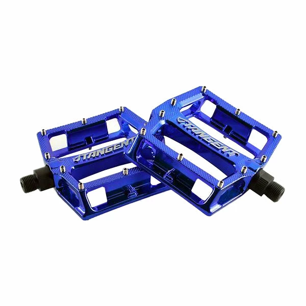 Tangent Platform Pedals-Blue Chrome 1 Tangent Platform Pedals-Blue Chrome