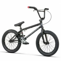 We The People 2023 CRS 18" BMX Freestyle Bike-Matte Black
