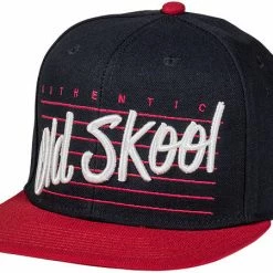 Vans Old School Snapback Adjustable Hat-Black/Red APPAREL