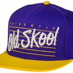 APPAREL Vans Old School Snapback Adjustable Hat-Purple/Yellow