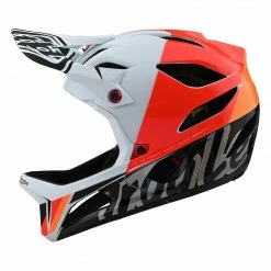 Troy Lee Designs Stage MIPS Nova Helmet-White PROTECTIVE GEAR
