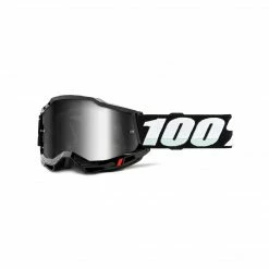 PROTECTIVE GEAR 100% Accuri 2 Goggles-Black-Mirror Silver Lens