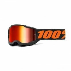 100% Accuri 2 Youth Goggles-Chicago-Mirror Red Lens PROTECTIVE GEAR