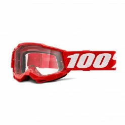 PROTECTIVE GEAR 100% Accuri 2 Youth Goggles-Red-Clear Lens
