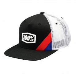 100% Cornerstone Trucker Hat-Black APPAREL