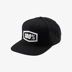 100% Essential Corpo Snapback Hat-Black APPAREL