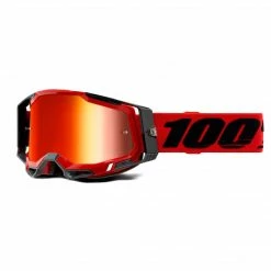 PROTECTIVE GEAR 100% Racecraft2 Goggles-Red-Mirror Red Lens