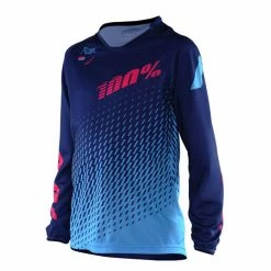 100% R-Core Downhill Youth Jersey-Supra Blue