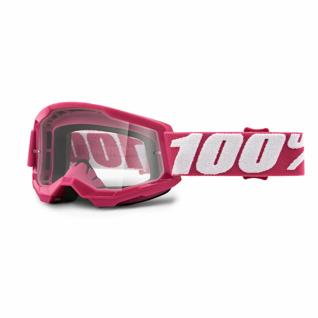 100% Strata2 Youth Goggles-Fletcher-Clear Lens PROTECTIVE GEAR 1 100% Strata2 Youth Goggles-Fletcher-Clear Lens PROTECTIVE GEAR