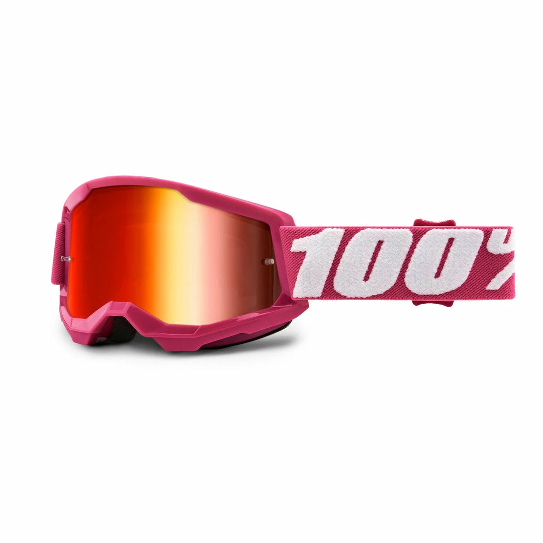 100% Strata2 Youth Goggles-Fletcher-Mirror Red Lens PROTECTIVE GEAR 1 100% Strata2 Youth Goggles-Fletcher-Mirror Red Lens PROTECTIVE GEAR