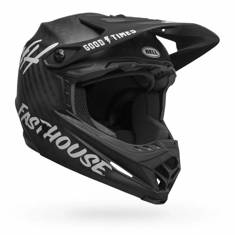 Bell Full-9 Helmet-Fasthouse Matte Black/White PROTECTIVE GEAR 2 Bell Full-9 Helmet-Fasthouse Matte Black/White PROTECTIVE GEAR