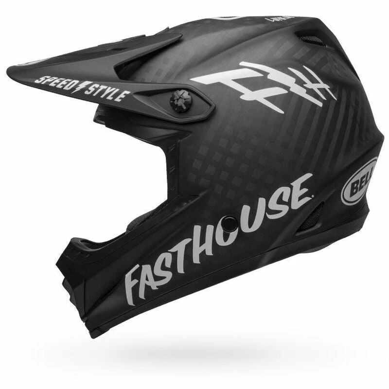 Bell Full-9 Helmet-Fasthouse Matte Black/White PROTECTIVE GEAR 3 Bell Full-9 Helmet-Fasthouse Matte Black/White PROTECTIVE GEAR