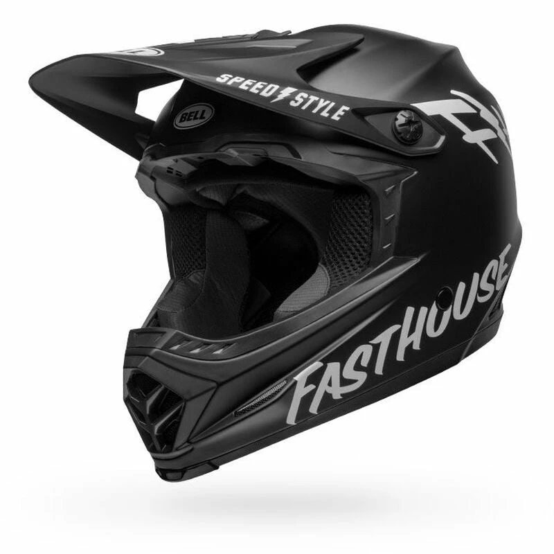 Bell Full-9 Fusion MIPS Helmet-Fasthouse Matte Black/White 1 Bell Full-9 Fusion MIPS Helmet-Fasthouse Matte Black/White