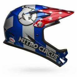 Bell Sanction Helmet-Nitro Circus Red/Silver/Blue
