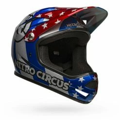 Bell Sanction Helmet-Nitro Circus Red/Silver/Blue