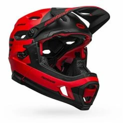 Bell Super DH Spherical Helmet-Fasthouse Matte Red/Black