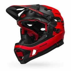 Bell Super DH Spherical Helmet-Fasthouse Matte Red/Black
