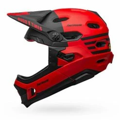 Bell Super DH Spherical Helmet-Fasthouse Matte Red/Black
