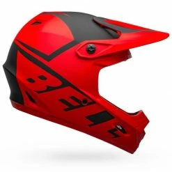 Bell Transfer Helmet-Slice Matte Red/Black PROTECTIVE GEAR