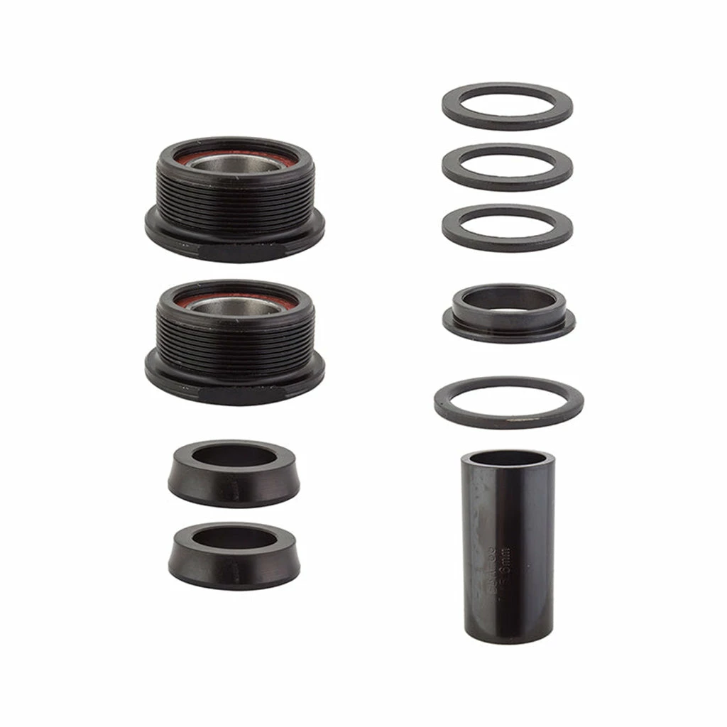COMPONENTS Black Ops MX Bottom Bracket Conversion-Euro To 19mm-Black 1 COMPONENTS Black Ops MX Bottom Bracket Conversion-Euro To 19mm-Black