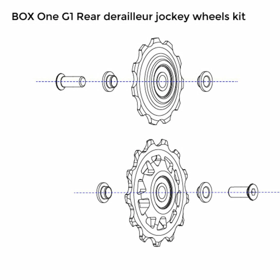 Box One 11 Speed Rear Derailleur Jockey Wheels Kit COMPONENTS 2 Box One 11 Speed Rear Derailleur Jockey Wheels Kit COMPONENTS