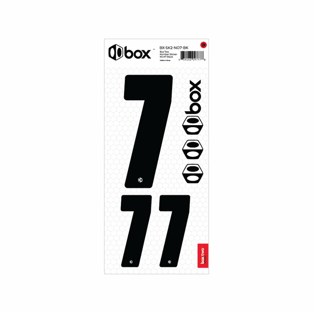 COMPONENTS Box Two Number Sticker Kit 15 COMPONENTS Box Two Number Sticker Kit