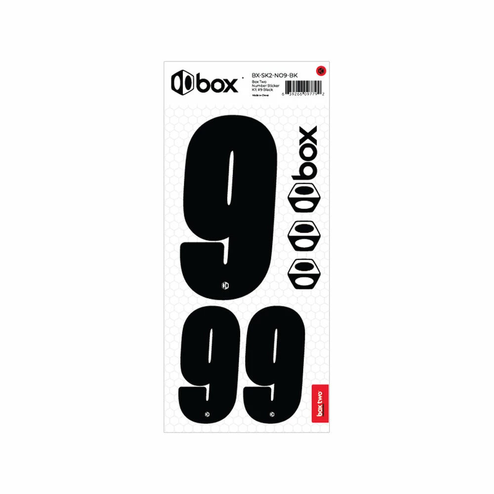 COMPONENTS Box Two Number Sticker Kit 19 COMPONENTS Box Two Number Sticker Kit