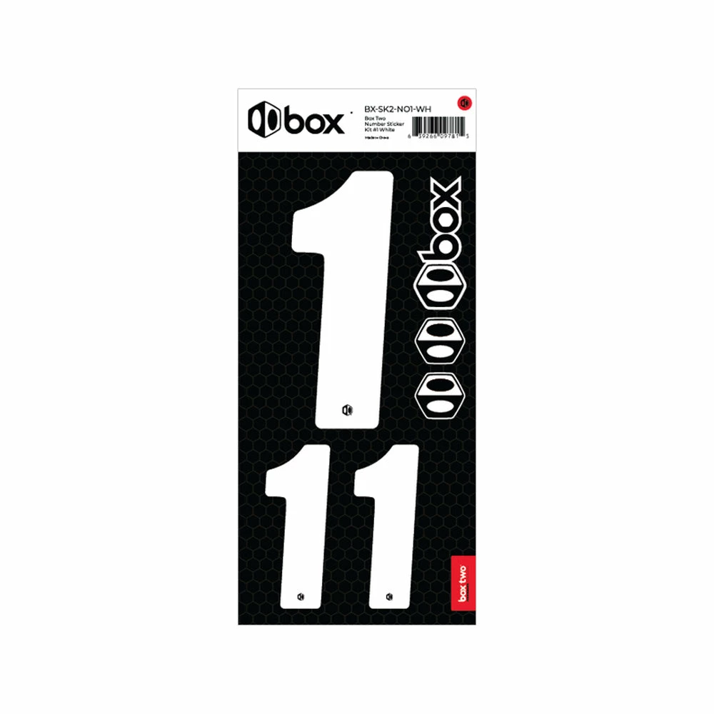 COMPONENTS Box Two Number Sticker Kit 4 COMPONENTS Box Two Number Sticker Kit