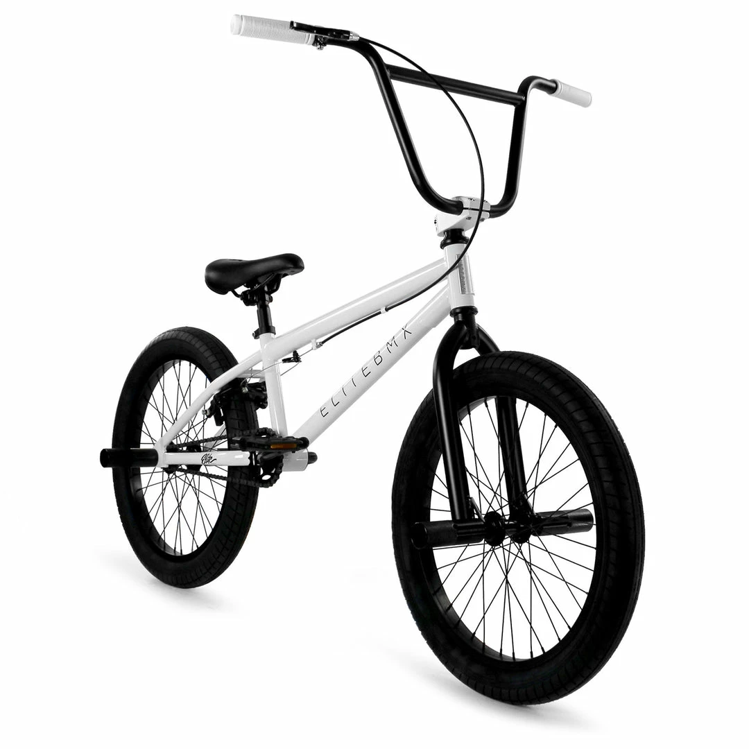FREESTYLE BIKES Elite BMX Stealth 20"TT BMX Freestyle Bike-White 1 FREESTYLE BIKES Elite BMX Stealth 20"TT BMX Freestyle Bike-White