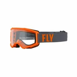 Fly Racing 2019 Youth Focus Goggles-Orange Mirror/Smoke