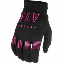 RACE WEAR Fly Racing F-16 BMX Race Gloves-Black/Pink