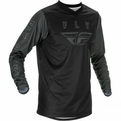 Fly Racing F-16 BMX Race Jersey-Black/Grey RACE WEAR