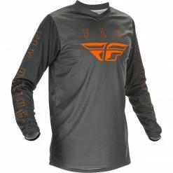 RACE WEAR Fly Racing F-16 BMX Race Jersey-Grey/Orange
