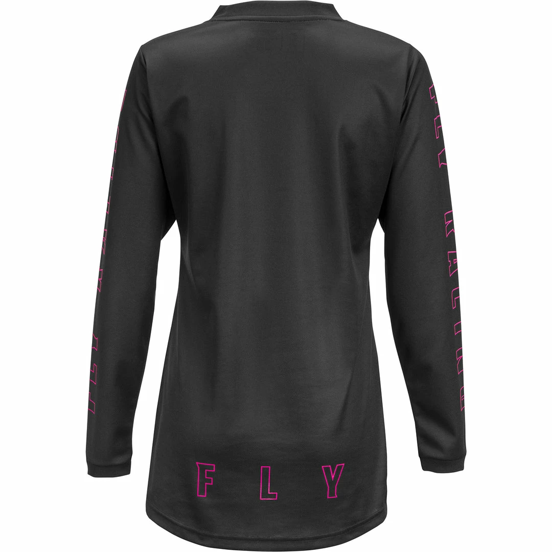 RACE WEAR Fly Racing F-16 Women's BMX Race Jersey-Black/Pink 2 RACE WEAR Fly Racing F-16 Women's BMX Race Jersey-Black/Pink