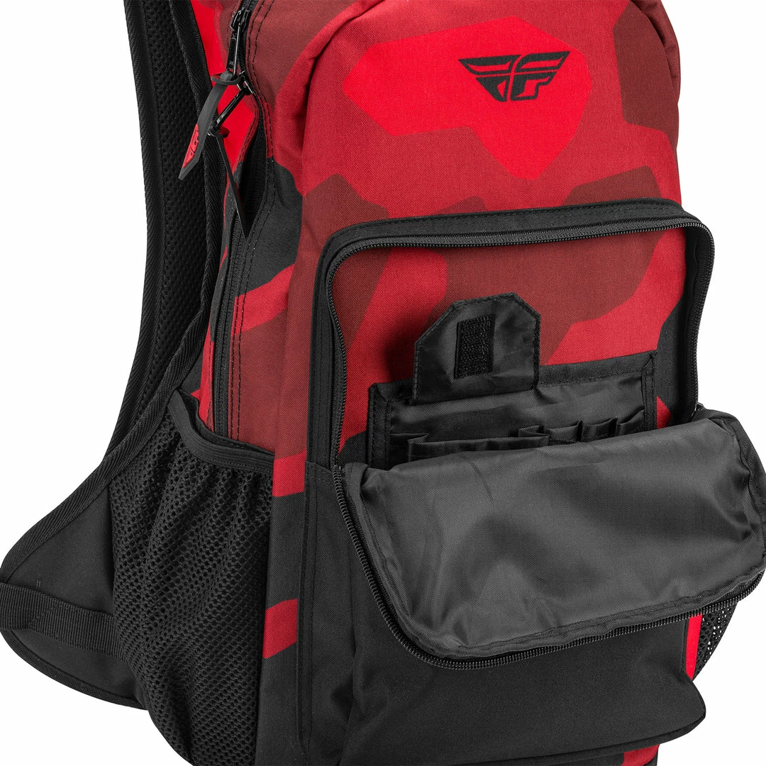 Fly Racing Jump Pack Backpack-Red/Black Camo 4 Fly Racing Jump Pack Backpack-Red/Black Camo