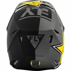 Fly Racing Kinetic Rockstar BMX Race Helmet-Matte Grey/Black/Yellow Helmets 6 Fly Racing Kinetic Rockstar BMX Race Helmet-Matte Grey/Black/Yellow Helmets