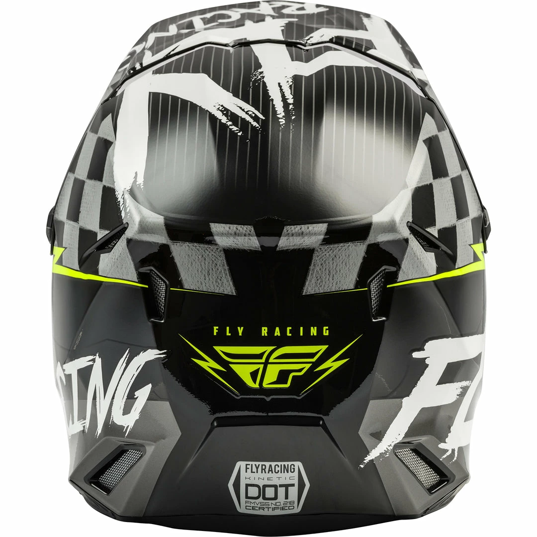 Helmets Fly Racing Kinetic Sketch BMX Race Helmet-Black/White/Hi-Vis 3 Helmets Fly Racing Kinetic Sketch BMX Race Helmet-Black/White/Hi-Vis