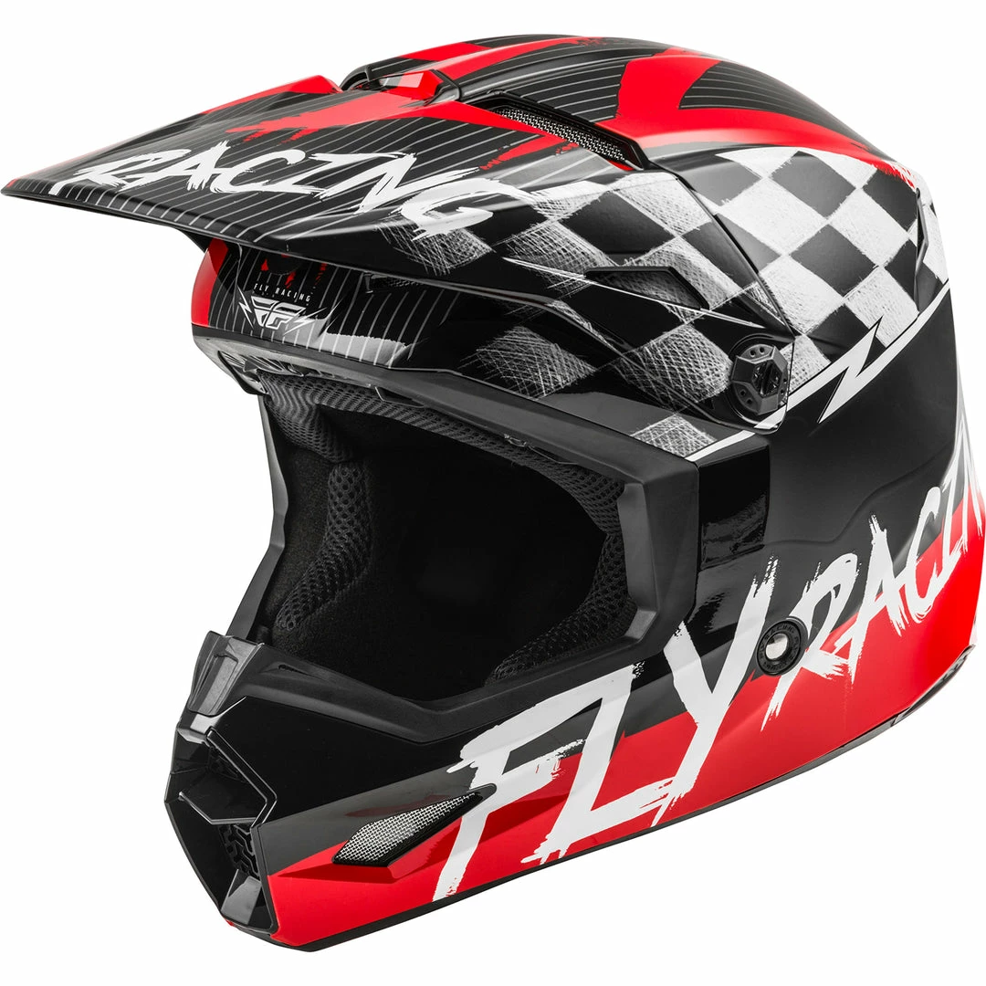 Helmets Fly Racing Kinetic Sketch BMX Race Helmet-Red/Black/Grey 1 Helmets Fly Racing Kinetic Sketch BMX Race Helmet-Red/Black/Grey