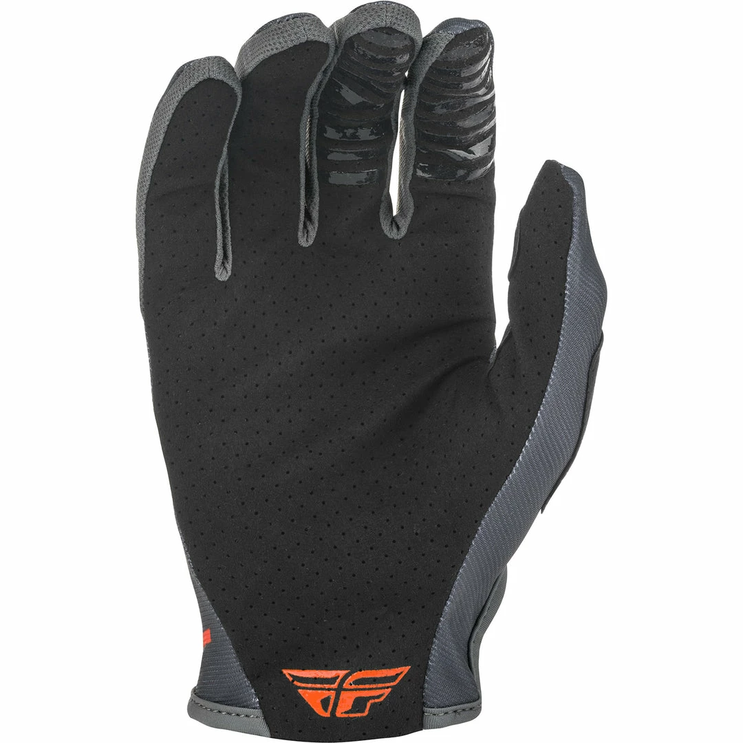 Fly Racing Lite BMX Race Gloves-Grey/Orange/Black 2 Fly Racing Lite BMX Race Gloves-Grey/Orange/Black