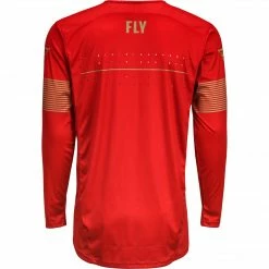 RACE WEAR Fly Racing Lite BMX Race Jersey-Red/Khaki