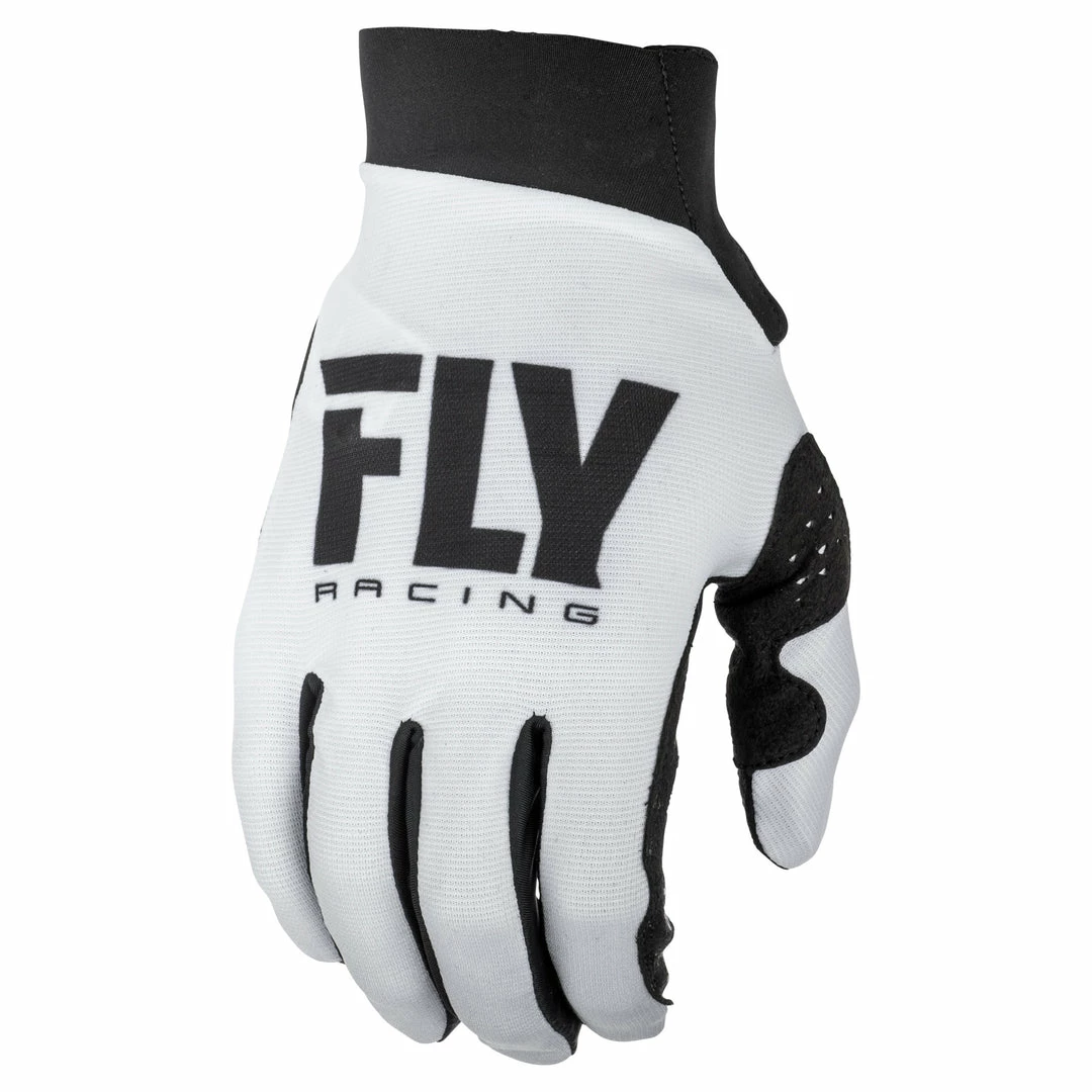 Fly Racing 2022 Pro Lite BMX Race Gloves-White/Black RACE WEAR 1 Fly Racing 2022 Pro Lite BMX Race Gloves-White/Black RACE WEAR