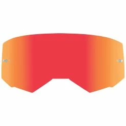 PROTECTIVE GEAR Fly Racing 2022 Replacement Lens W/Post Goggles-Red Mirror/Clear W/Post