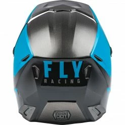 Helmets Fly Racing Kinetic Straight Edge BMX Race Helmet-Blue/Grey/Black