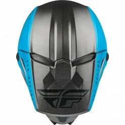 Helmets Fly Racing Kinetic Straight Edge BMX Race Helmet-Blue/Grey/Black