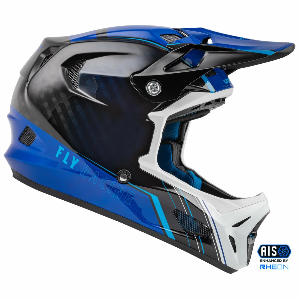 Helmets Fly Racing 2022 Werx-R BMX Race Helmet-Blue Carbon 1 Helmets Fly Racing 2022 Werx-R BMX Race Helmet-Blue Carbon