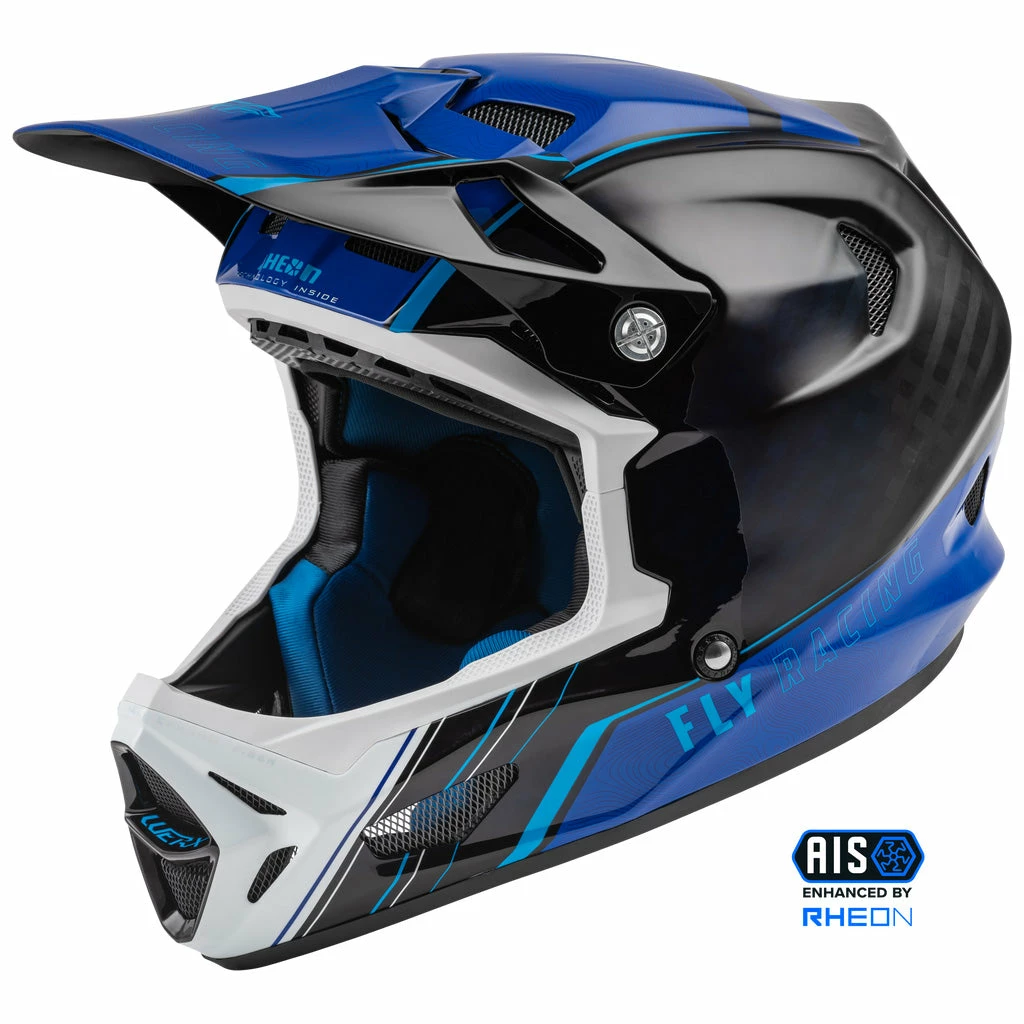 Helmets Fly Racing 2022 Werx-R BMX Race Helmet-Blue Carbon 2 Helmets Fly Racing 2022 Werx-R BMX Race Helmet-Blue Carbon